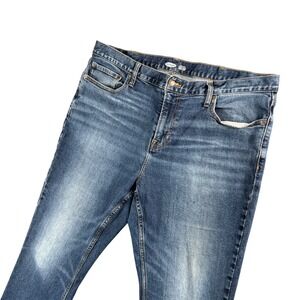 Old Navy Men's Straight Built In Tough Built In Flex Jeans Blue 40x33